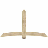 84"W x 49"H x 06"D x 6"F, 14/12 Pitch, Bellingham Rough Sawn Timber Gable Bracket, Douglas Fir