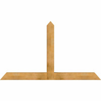 84"W x 49"H x 06"D x 6"F, 14/12 Pitch, Portland Rough Sawn Timber Gable Bracket, Western Red Cedar