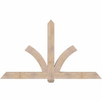 84"W x 49"H x 5 1/2"D x 5 1/2"F, 14/12 Pitch, Redmond Smooth Timber Gable Bracket, Douglas Fir