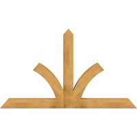 84"W x 49"H x 06"D x 6"F, 14/12 Pitch, Richland Rough Sawn Timber Gable Bracket, Western Red Cedar