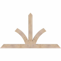 84"W x 49"H x 5 1/2"D x 5 1/2"F, 14/12 Pitch, Richland Smooth Timber Gable Bracket, Douglas Fir