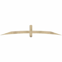 96"W x 16"H x 04"D x 4"F, 04/12 Pitch, Bellingham Rough Sawn Timber Gable Bracket, Douglas Fir