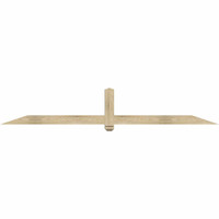 96"W x 16"H x 04"D x 4"F, 04/12 Pitch, Eugene Rough Sawn Timber Gable Bracket, Douglas Fir