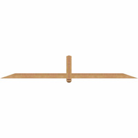 96"W x 16"H x 3 1/2"D x 3 1/2"F, 04/12 Pitch, Eugene Smooth Timber Gable Bracket, Western Red Cedar