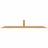 96"W x 16"H x 3 1/2"D x 3 1/2"F, 04/12 Pitch, Portland Smooth Timber Gable Bracket, Western Red Cedar