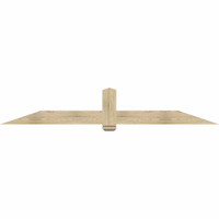 96"W x 16"H x 04"D x 6"F, 04/12 Pitch, Eugene Rough Sawn Timber Gable Bracket, Douglas Fir