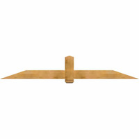 96"W x 16"H x 04"D x 6"F, 04/12 Pitch, Eugene Rough Sawn Timber Gable Bracket, Western Red Cedar