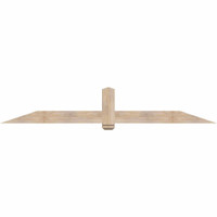 96"W x 16"H x 3 1/2"D x 5 1/2"F, 04/12 Pitch, Eugene Smooth Timber Gable Bracket, Douglas Fir