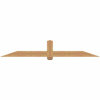 96"W x 16"H x 3 1/2"D x 5 1/2"F, 04/12 Pitch, Eugene Smooth Timber Gable Bracket, Western Red Cedar