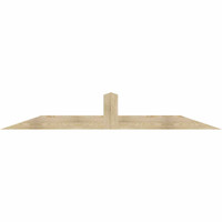 96"W x 16"H x 04"D x 6"F, 04/12 Pitch, Portland Rough Sawn Timber Gable Bracket, Douglas Fir
