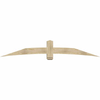 96"W x 16"H x 06"D x 6"F, 04/12 Pitch, Bellingham Rough Sawn Timber Gable Bracket, Douglas Fir
