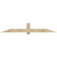 96"W x 16"H x 06"D x 6"F, 04/12 Pitch, Eugene Rough Sawn Timber Gable Bracket, Douglas Fir