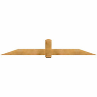 96"W x 16"H x 06"D x 6"F, 04/12 Pitch, Eugene Rough Sawn Timber Gable Bracket, Western Red Cedar