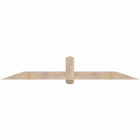 96"W x 16"H x 5 1/2"D x 5 1/2"F, 04/12 Pitch, Eugene Smooth Timber Gable Bracket, Douglas Fir