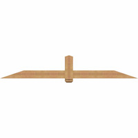 96"W x 16"H x 5 1/2"D x 5 1/2"F, 04/12 Pitch, Eugene Smooth Timber Gable Bracket, Western Red Cedar