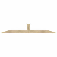 96"W x 16"H x 06"D x 6"F, 04/12 Pitch, Portland Rough Sawn Timber Gable Bracket, Douglas Fir