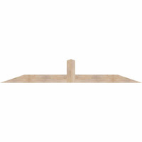 96"W x 16"H x 5 1/2"D x 5 1/2"F, 04/12 Pitch, Portland Smooth Timber Gable Bracket, Douglas Fir