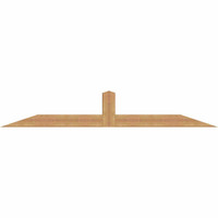 96"W x 16"H x 5 1/2"D x 5 1/2"F, 04/12 Pitch, Portland Smooth Timber Gable Bracket, Western Red Cedar