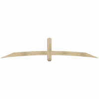 96"W x 20"H x 04"D x 4"F, 05/12 Pitch, Bellingham Rough Sawn Timber Gable Bracket, Douglas Fir