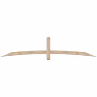 96"W x 20"H x 3 1/2"D x 3 1/2"F, 05/12 Pitch, Bellingham Smooth Timber Gable Bracket, Douglas Fir