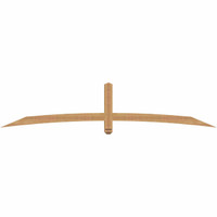 96"W x 20"H x 3 1/2"D x 3 1/2"F, 05/12 Pitch, Bellingham Smooth Timber Gable Bracket, Western Red Cedar