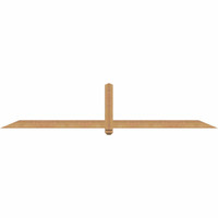 96"W x 20"H x 3 1/2"D x 3 1/2"F, 05/12 Pitch, Eugene Smooth Timber Gable Bracket, Western Red Cedar
