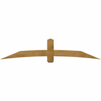 96"W x 20"H x 04"D x 6"F, 05/12 Pitch, Bellingham Rough Sawn Timber Gable Bracket, Western Red Cedar