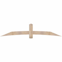 96"W x 20"H x 3 1/2"D x 5 1/2"F, 05/12 Pitch, Bellingham Smooth Timber Gable Bracket, Douglas Fir