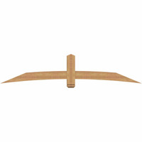 96"W x 20"H x 3 1/2"D x 5 1/2"F, 05/12 Pitch, Bellingham Smooth Timber Gable Bracket, Western Red Cedar