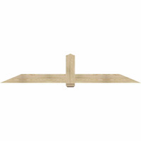 96"W x 20"H x 04"D x 6"F, 05/12 Pitch, Eugene Rough Sawn Timber Gable Bracket, Douglas Fir