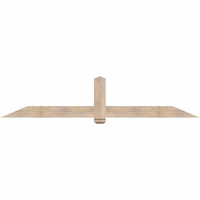 96"W x 20"H x 3 1/2"D x 5 1/2"F, 05/12 Pitch, Eugene Smooth Timber Gable Bracket, Douglas Fir