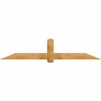 96"W x 20"H x 04"D x 6"F, 05/12 Pitch, Eugene Rough Sawn Timber Gable Bracket, Western Red Cedar