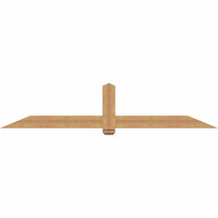 96"W x 20"H x 3 1/2"D x 5 1/2"F, 05/12 Pitch, Eugene Smooth Timber Gable Bracket, Western Red Cedar