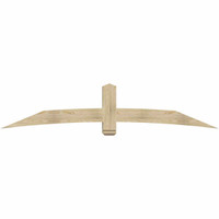 96"W x 20"H x 06"D x 6"F, 05/12 Pitch, Bellingham Rough Sawn Timber Gable Bracket, Douglas Fir