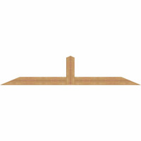 96"W x 20"H x 3 1/2"D x 5 1/2"F, 05/12 Pitch, Portland Smooth Timber Gable Bracket, Western Red Cedar