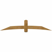 96"W x 20"H x 06"D x 6"F, 05/12 Pitch, Bellingham Rough Sawn Timber Gable Bracket, Western Red Cedar