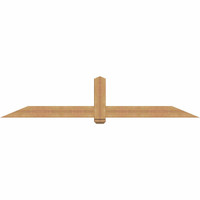 96"W x 20"H x 5 1/2"D x 5 1/2"F, 05/12 Pitch, Eugene Smooth Timber Gable Bracket, Western Red Cedar