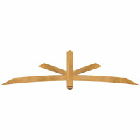 96"W x 24"H x 04"D x 4"F, 06/12 Pitch, Alberta Rough Sawn Timber Gable Bracket, Western Red Cedar