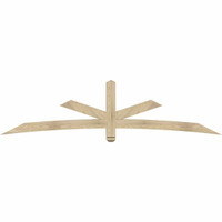 96"W x 24"H x 04"D x 4"F, 06/12 Pitch, Alberta Rough Sawn Timber Gable Bracket, Douglas Fir