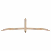 96"W x 24"H x 3 1/2"D x 3 1/2"F, 06/12 Pitch, Bellingham Smooth Timber Gable Bracket, Douglas Fir