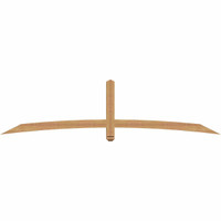 96"W x 24"H x 3 1/2"D x 3 1/2"F, 06/12 Pitch, Bellingham Smooth Timber Gable Bracket, Western Red Cedar