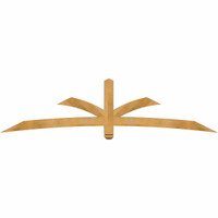 96"W x 24"H x 04"D x 4"F, 06/12 Pitch, Davenport Rough Sawn Timber Gable Bracket, Western Red Cedar