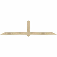 96"W x 24"H x 04"D x 4"F, 06/12 Pitch, Eugene Rough Sawn Timber Gable Bracket, Douglas Fir
