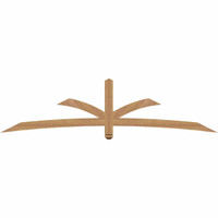 96"W x 24"H x 3 1/2"D x 3 1/2"F, 06/12 Pitch, Davenport Smooth Timber Gable Bracket, Western Red Cedar