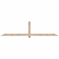 96"W x 24"H x 3 1/2"D x 3 1/2"F, 06/12 Pitch, Eugene Smooth Timber Gable Bracket, Douglas Fir