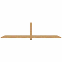 96"W x 24"H x 3 1/2"D x 3 1/2"F, 06/12 Pitch, Eugene Smooth Timber Gable Bracket, Western Red Cedar