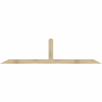 96"W x 24"H x 04"D x 4"F, 06/12 Pitch, Portland Rough Sawn Timber Gable Bracket, Douglas Fir