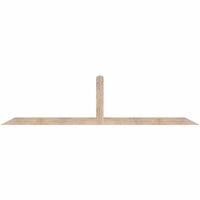 96"W x 24"H x 3 1/2"D x 3 1/2"F, 06/12 Pitch, Portland Smooth Timber Gable Bracket, Douglas Fir