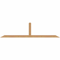 96"W x 24"H x 3 1/2"D x 3 1/2"F, 06/12 Pitch, Portland Smooth Timber Gable Bracket, Western Red Cedar