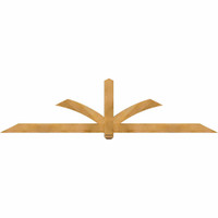 96"W x 24"H x 04"D x 4"F, 06/12 Pitch, Redmond Rough Sawn Timber Gable Bracket, Western Red Cedar
